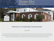 Tablet Screenshot of fruripmayfuneralhome.com